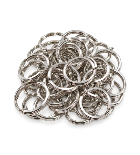 Silver Key Rings – 25 Pieces